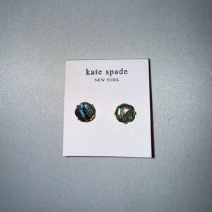 Kate Spade Iridescent Green-Blue Earrings